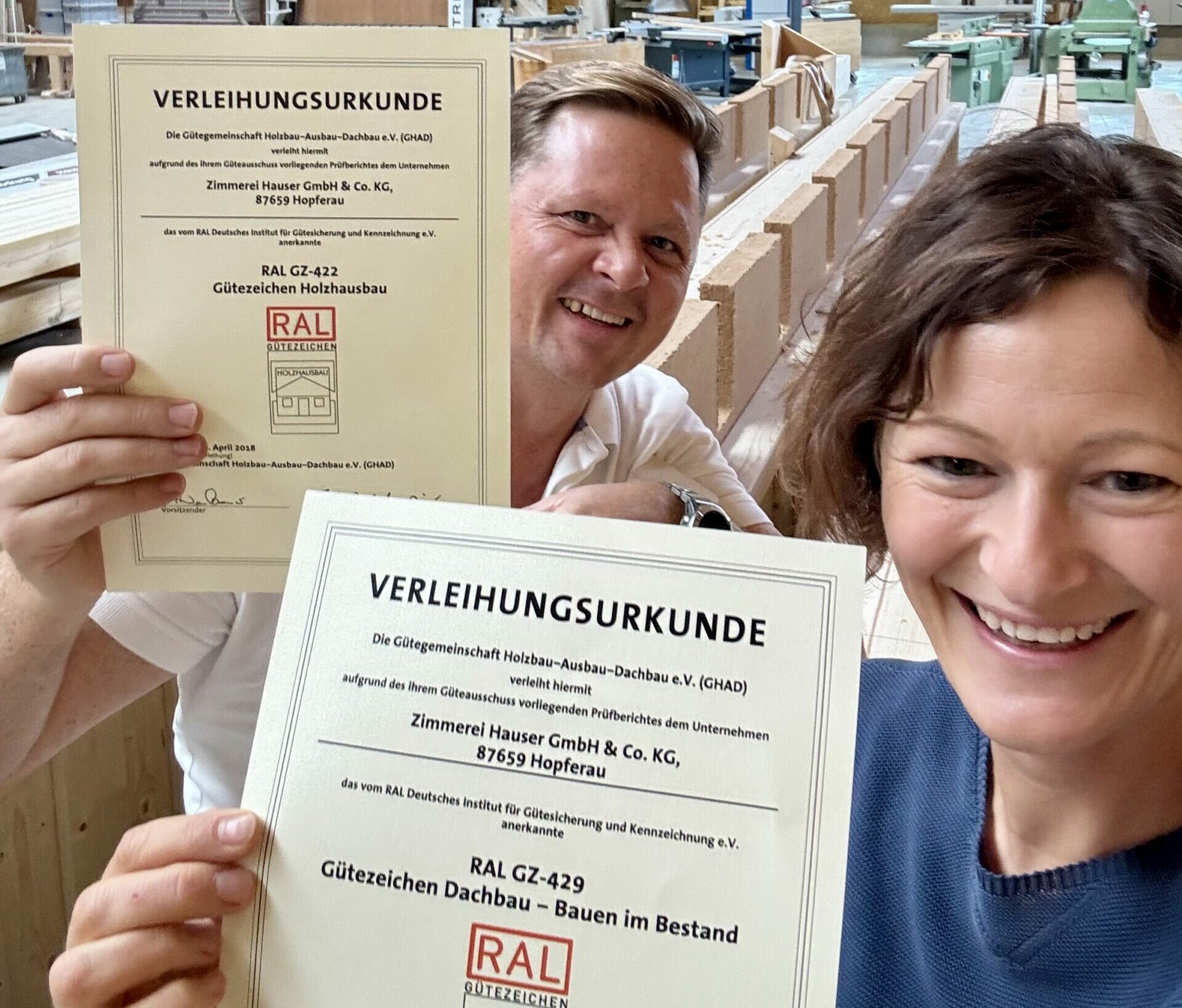 RAL Gütezeichen Holzbau und Dachbau
