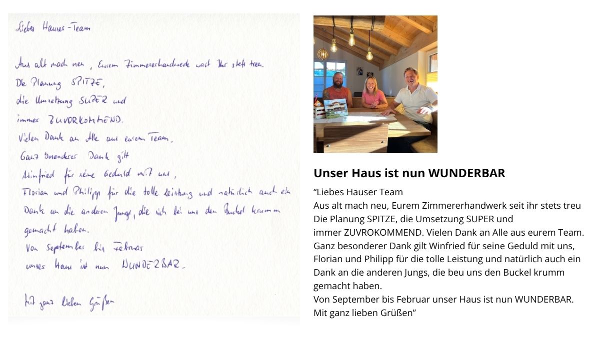Kundenreferenz Aufstockung